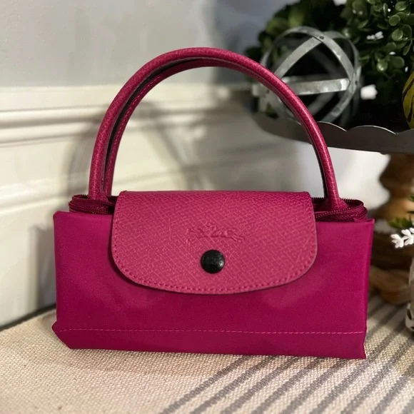🩷NWOT Longchamp Le Pliage Pink Convertible Bag🩷 - Picture 14 of 17